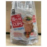 16 fl oz Clear Plastic Cups 132 Count