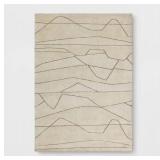 5'x7' Threshold Textured Knitted Area Rug Ivory