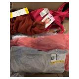 Box of approximately 25 pieces of apparel. Mixed