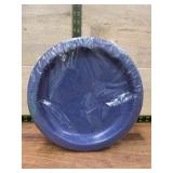 Pack of Large 16" Blue Plastic Plates