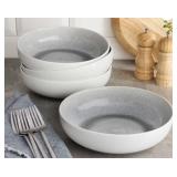 4 Piece Grey Artisan Pasta Bowls Set 8.5"