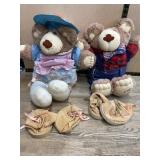 Furskins Bears Lot, Xavier Roberts Signed, Accesso