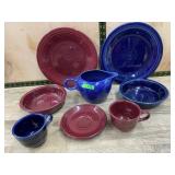 Fiesta USA Red and Blue Dinnerware Set, 8 Pieces