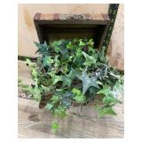 Decorative Chest With Artificial Ivy Plant
