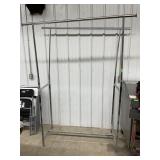 Foldable Adjustable Height Chrome Garment Rack