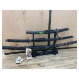 Samurai Sword Set with Dragon Motif, 3 Pieces