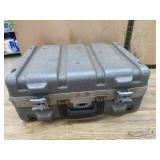 Gray Plastic Hard-Shell Case with Latches