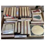 Wood-Mounted Rubber Stamps Lot
