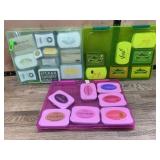 24 Ink Pads in Storage Cases Assorted Brands