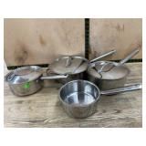 Cuisinart Stainless Steel Saucepan Set and skillet