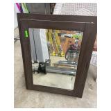 Wood Medicine Cabinet With Mirrored Door