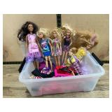 Barbie Dolls with Outfits and Accessories Lot