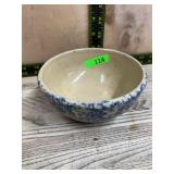 Robinson Ransbottom Blue Spongeware Mixing Bowl