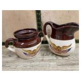 Red Wing Pottery Pitcher & Chamber Pot Set