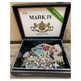 Costume Jewelry Lot With Pocket Watch And Rings