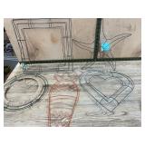 Wire Wreath Frames and Forms, 6 Pieces