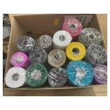 15 Rolls Assorted Decorative Mesh Craft Ribbon