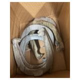 7 Cast Metal Horseshoes, Game Equipment