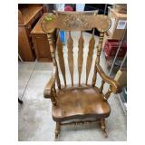 Nichols & Stone Pine Seat Rocking Chair