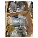 Glassware Lot: Mugs, Goblets, Tumblers