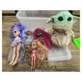Dolls with Plush Grogu and Storage Bin
