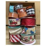 16 Holiday and Seasonal Wired Ribbons