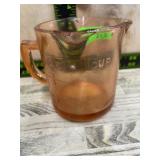 Pink Depression Glass 1-Cup Measuring Pitcher