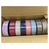 Wired Edge Ribbon Spools, Lot of 8