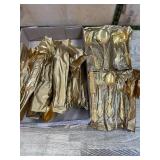 Gold Tone Flatware Set, 8 Place Settings