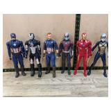 6 Marvel Avengers Action Figures Assorted