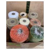 Poly Burlap Mesh Ribbon Assortment, 8 Rolls