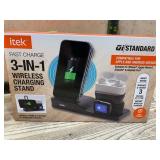 Itek 3-in-1 Wireless Charging Stand Fast Charge