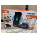 Itek 3-in-1 Qi Wireless Charging Stand