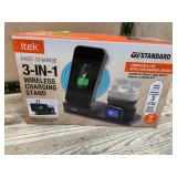 IteK 3-in-1 Wireless Charging Stand Fast Charge
