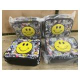Emojination Smiley Face Zippered leg nch boxes x4