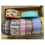 8 Wired Edge Ribbons Assorted Designs