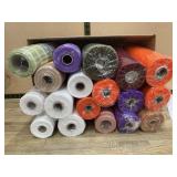 18 Deco Poly Mesh Rolls Assorted Colors