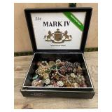 Costume Jewelry in Mark IV Cigar Box
