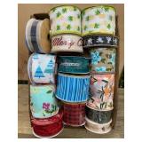 16 Decorative Wired Edge Ribbon Rolls