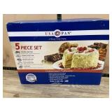 USA Pan 5-Piece Bakeware Set, New, Aluminized Stee