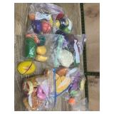 Plastic Play Food Lot in Bags