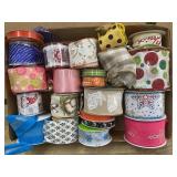 Decorative Craft Ribbon Lot, 23 spools