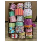 Decorative Ribbon Spools, Lot of 23