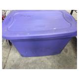 Sterilite Storage Tote with Faux Floral Dï¿½cor
