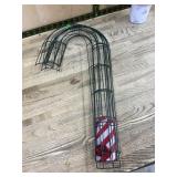 4 Metal Candy Cane Shaped Frames