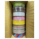 8 Rolls Premium Ribbon Assorted Colors 50 Yards