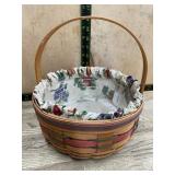 Longaberger Basket 1992 With Liner & Protector