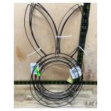 5 Floral Garden Bunny Wreath Forms