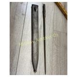 Bayonet part handy on sheath.