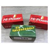 3 BOXES THUNDERBOLT 22 LONG RIFLE 50 ROUND/ FEDERA